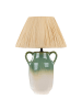 Beliani Tischleuchten LIMONES in Grün/Beige - (W) 36 x (H) 53 x (L) 36 cm
