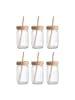 Butlers Butlers Trinkglas BAMBOO 6er-Set in Durchscheinend