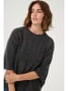 Kaffe Strickpullover KAtiana Loose fit in Black Oyster Melange