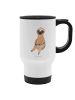 Mr. & Mrs. Panda Travel Mug Faultier Kaffee ohne Spruch in Weiß