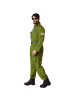 tectake Herrenkostüm Air Force Pilot  Authentisches Design: Olivgrüner Overall im typisc