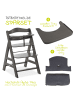 Hauck Hochstuhl Alpha Charcoal Selectline - im in braun,schwarz