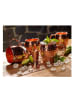 Echtwerk 5 tlg. Set Moscow Mule Kupferbecher im Hammerschlag-Look 500 ml in Kupfer