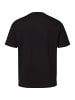 Men Plus Kurzarm T-Shirt in schwarz