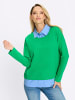 Heine Sweatshirt in grasgrün-himmelblau