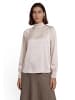 Zero  Satin-Bluse mit Kragen in French Oak