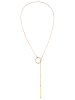 Elli Halskette 925 Sterling Silber Kreis, T-Bar in Gold