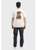OLDSKULL T-Shirt Asian Kimono Beat in Off White