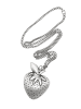 collezione alessandro Lange Kette " Erdbeere " in altsilber