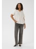 KAFFE curve Kurzarm-Bluse KCgina Regular fit in Chalk/Black Dot