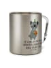 Mr. & Mrs. Panda Thermobecher Koala Geschenk mit Spruch in Silber