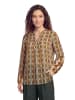 CARTOON Blusenshirt mit Muster in Green/Taupe