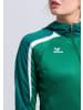 erima Liga 2.0 Trainingsjacke mit Kapuze in smaragd/vergreen/weiss