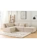 Beliani 4-tlg 3-Sitzer Sofa LEMVIG in Beige