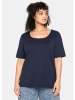 sheego T-Shirt in marine