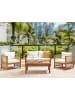 Beliani 4-tlg Lounge Set ANTRIA in Braun/Beige