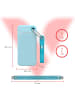 Verbatim Pocket SSD 1 TB Externe SSD USB 3.2 Gen 2 inkl. 2 Gummihüllen schwarz/h.blau