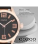 Oozoo Analog-Armbanduhr Oozoo Timepieces schwarz extra groß (ca. 51mm)