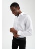 DeFacto Langarmshirt SLIM FIT in Weiß