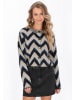 IZIA Cardigan in black multicolor