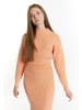 myMo Damen Strickpullover in Orange