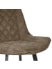 home24 Barstuhl Epra (2er Set) in Beige / Grau
