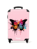 NoBoringSuitCases Suitcase, Handgepäck, Koffer, Reisekoffer Bunter Schmetterling