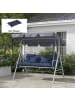 Outsunny Sitzkissen in Blau 150L x 50B x 12H cm