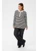 KAFFE curve Poloshirt KCmiana Regular fit in Chalk With Black Deep stripe