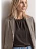 Street One Basic Blazer mit Reverskragen und Dessin in Saddle Brown