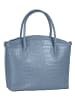 Cluty Handtasche echt Leder in blau