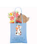 Mr. & Mrs. Panda Tasche Kuh mit Spruch in Sky Blue
