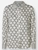 Heine Druck-Bluse in grau-champagner-bedruckt