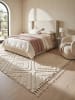KADIMA DESIGN Langflor-Teppich für Fußbodenheizung TALLA boho Wohnzimmer Diele in Creme
