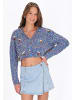 myMo Cardigan in blue multicolor