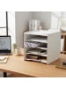 relaxdays Briefablage in Braun - (B)25 x (H)29,5 x (T)31,5 cm