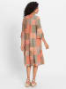 WITT WEIDEN Druckkleid in papaya-khaki-bedruckt