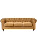 Beliani 2-tlg Sitzgruppe CHESTERFIELD in Gold/Schwarz