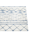 Beliani Kurzflor MARGAND in Weiß/Blau - (W) 300 x (L) 400 cm