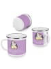 Mr. & Mrs. Panda Camping Emaille Tasse 10. Hochzeitstag Rosenhoc... in Lavendeltraum