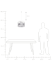 Beliani Pendelleuchten ZILLER in Grau/Weiß - (W) 48 x (H) 157 x (L) 48 cm