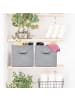 relaxdays 12 x Aufbewahrungsbox in Hellgrau - (B)28 x (H)26,5 x (T)28 cm