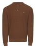 Threadbare Langarm-Polo Thorton in braun