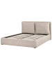 Beliani Doppelbett BAJONNA in Beige - (W) 183 x (H) 102 x (L) 235 cm