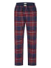 Phil & Co. Berlin  Pyjamahose Classics in navy/bordeaux/rot