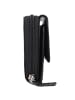 mano Donna Aurona Geldbörse RFID Leder 18 cm schwarz