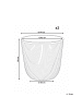 Beliani 2-tlg Outdoor Blumentopf DRABA in Beige