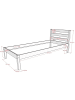 58 aufm Kessel EINZELBETT Karolina Kiefer 90x200 mit Rolllattenrost und Schubladen