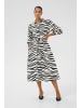 Kaffe Kleid KAemine Regular fit in Chalk/Black Animal