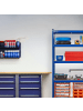 relaxdays Schwerlastregal in Blau - (B)90 x (H)180 x (T)40 cm